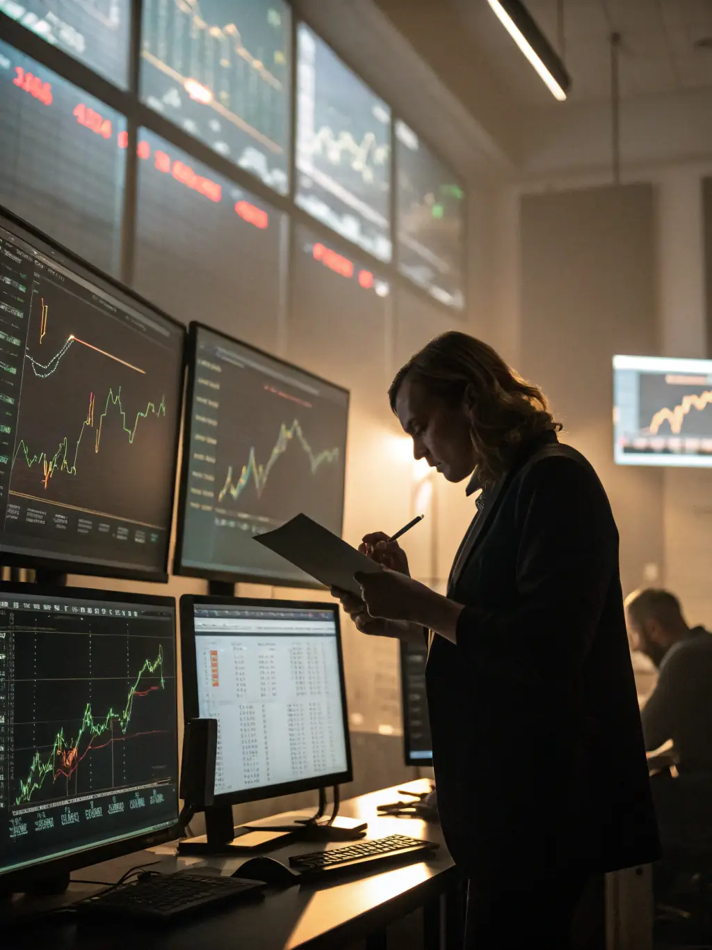 A graphic depicting data analysis and market trends forecasting, showcasing the use of data-driven insights in strategic advisory.